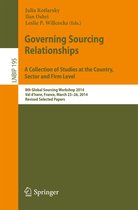 Governing Sourcing Relationships A Collection of Studies at the Country Sector