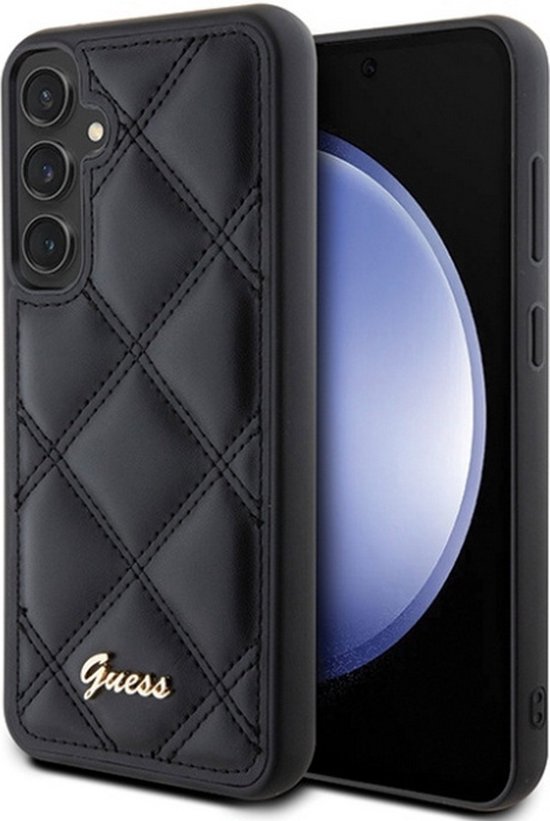 Guess Quilted Back Case - Geschikt voor Samsung Galaxy S23 FE (S711) - Zwart