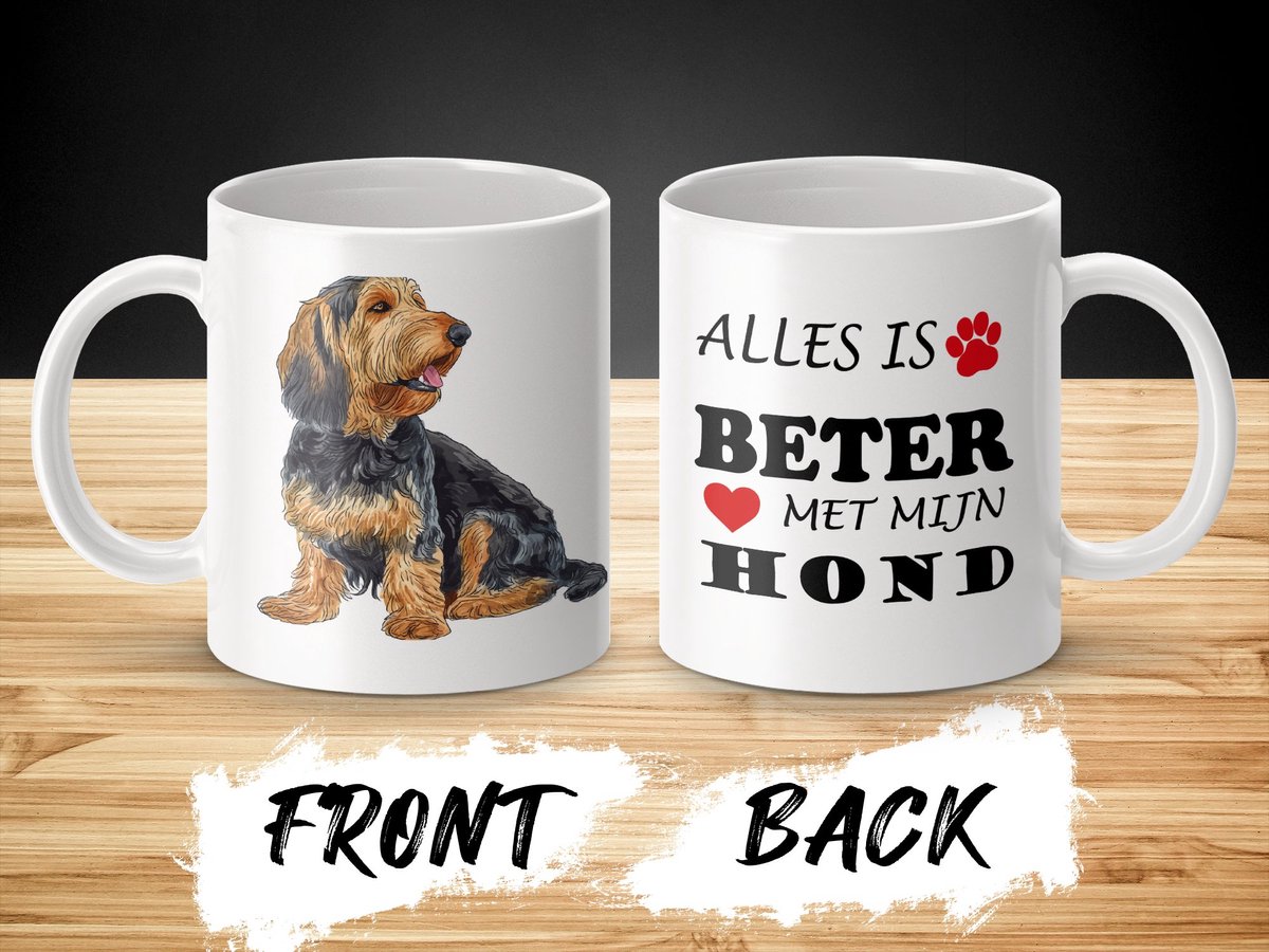 Mok Otterhound Alles is beter met mijn hond - dog - doglover