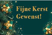 Fijne Kerstdagen Spandoek -2 200x400cm