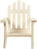 Chaise de jardin, H : 9 cm, L : 7,5 cm, 1 pièce