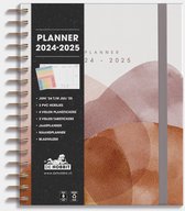 Hobbit - Planner Luxe - 2024-2025 - 1 week op 2 pagina's - A5+ (20 x 23 cm) - Waterverf aardetinten