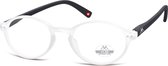 Montana Lunettes de Lecture MR74D Transparent / Zwart + 2:00