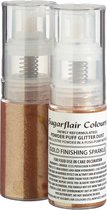 Sugarflair Pump Spray Voedingskleurstof - Glitter Nevel - Goud Finishing - 10g