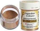 Sugarflair Eetbare Glanspoeder - Festive Gold - 10g - Voedingskleurstof