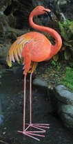 Flamingo grand coloré 90 cm de haut - métal - art - statue - coloré - statue de jardin - figure décorative - intérieur - extérieur - accessoire - pour intérieur - pour extérieur - cadeau - cadeau - cadeau - anniversaire - Nouvel An - Noël