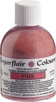 Sugarflair Sugar Sprinkles - Pink - 100g - Gekleurde Suiker - Eetbare Taartdecoratie