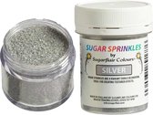 Sugarflair Sugar Sprinkles - Zilver - 40g - Gekleurde Suiker - Eetbare Taartdecoratie