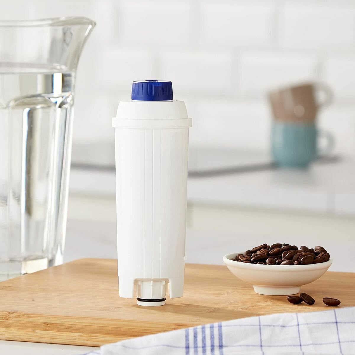 4 Wasserfilter für Delonghi DLSC002 Entkalker EcoDecalk DLSC500 Milchreinige
