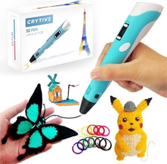 3D Pen – 3D Starterpen – 3D Speelgoed Pen – 3D Pen voor Kinderen & Volwassenen – Starterspakket 3D Pen – 3D Set Pen – Vernieuwde Versie 3D Pen