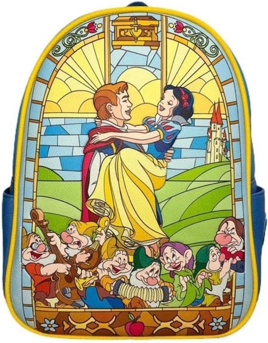 Disney Loungefly Mini Backpack Snow White and Prince Stained Glass