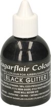 Sugarflair Airbrush Kleurstof - Voedingskleurstof - Glitter Zwart - 60ml