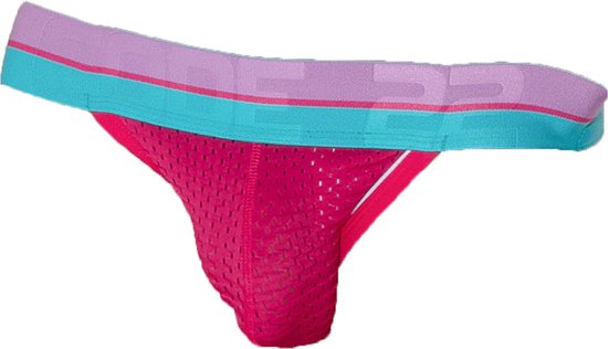 CODE 22 Bright Mesh Jockstrap Pink - TAILLE XL - Sous-vêtements Homme - Jockstrap pour Homme - Jock Homme
