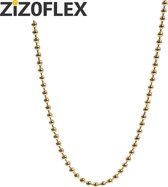 ZIZOFLEX Optrekketting - 200 cm - MESSING - GOUDKLEUR - Ketting voor rolgordijn en vouwgordijn - Eindeloos