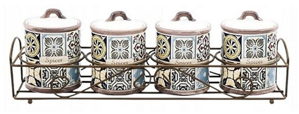 Set van 4 Potjes Feel Maestro MR-20005-04CS Keramisch (4 Onderdelen)