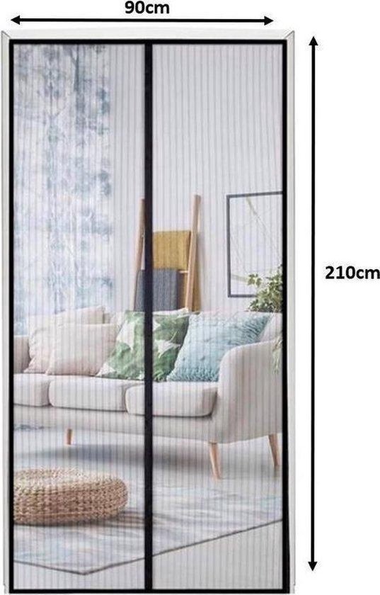 VerminBuster Vliegengordijn Magnetisch - Luxe Deurhor - 210 x 90 cm