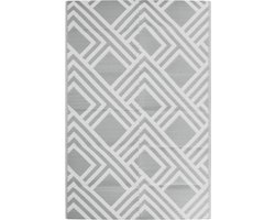 vidaXL - Buitenkleed - ARAKIL - 120x180 - cm - PP - grijs