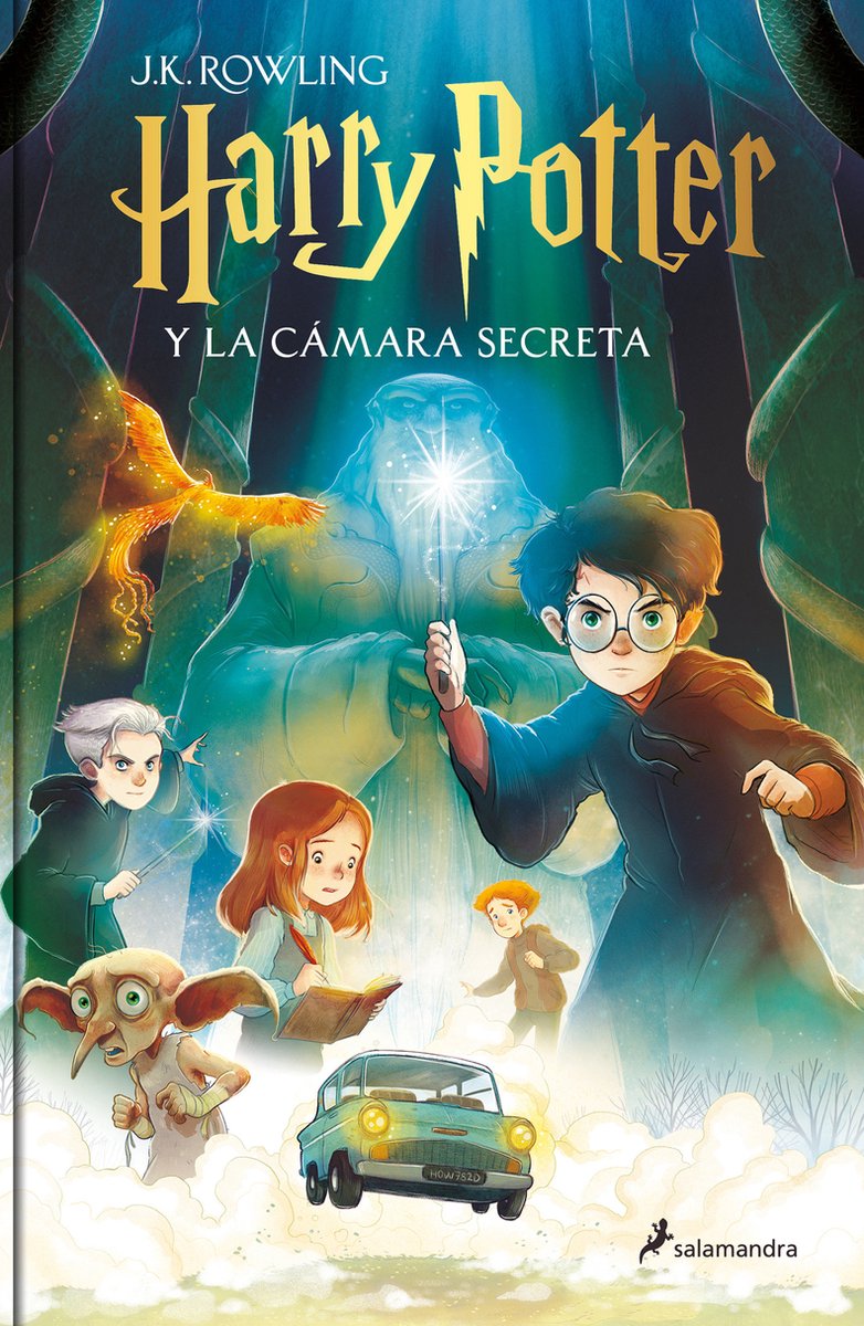 Omslag van HARRY POTTER- Harry Potter y la cámara secreta (Edición con ilustraciones de Xavier Bonet) / Harry Potter and the Chamber of Secrets