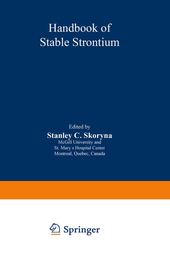 Handbook of Stable Strontium - cover