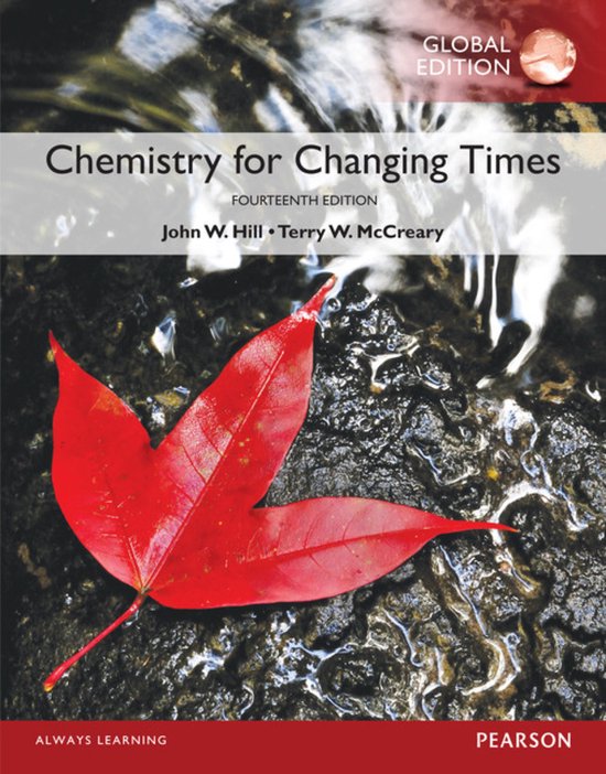 Chemistry For Changing Times, Global Edition, John Hill 9781292104591