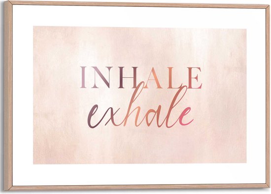 Schilderij Inhale Exhale 20x30 cm