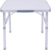 Draagbare vouwtafel campingtafel van aluminiumlegering - licht en opvouwbaar - met praktische draaggreep - voor reizen - 60 x 45 x 58 cm camping table