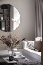 Nordic Style® Wandspiegel 100x100cm | Scandinavische Spiegels | Cirkel | Zonder lijst | Randloos | Frameloos | Wandspiegel | Badkamerspiegel | Gangspiegel