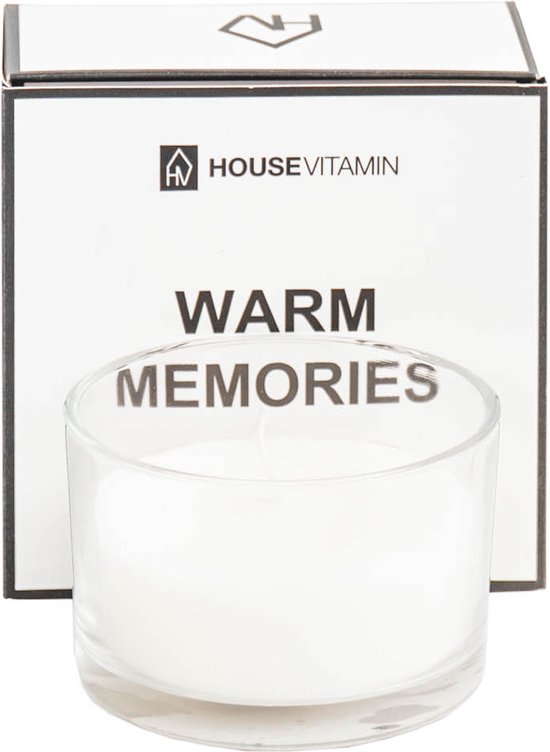 Housevitamin Warm Memories 50 g Apple Pie Geurkaars - Sfeervolle Geur - Cinnamon Apple Geur