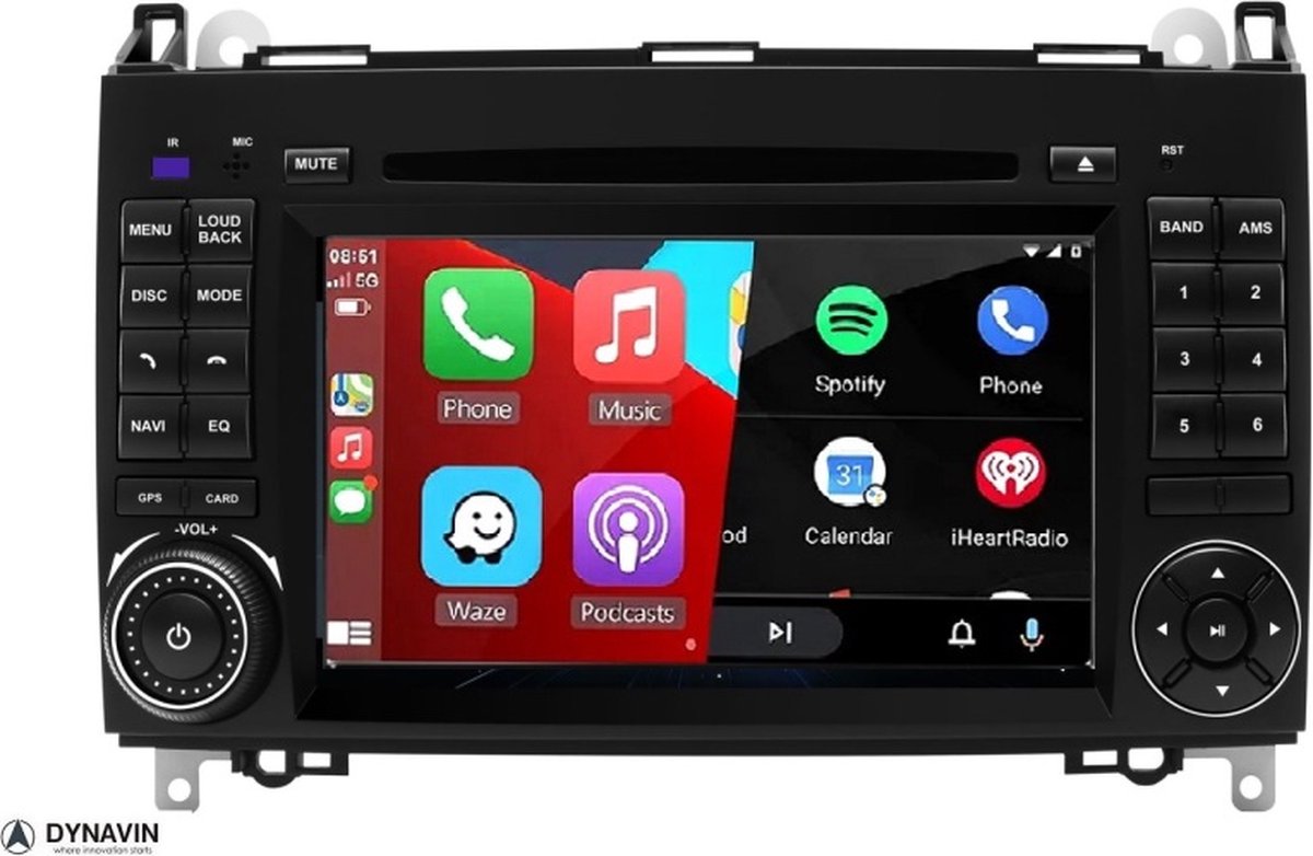 Dynavin D12 navigatie voor vw crafter dvd carkit android 10 usb 64 gb met android auto en apple carplay