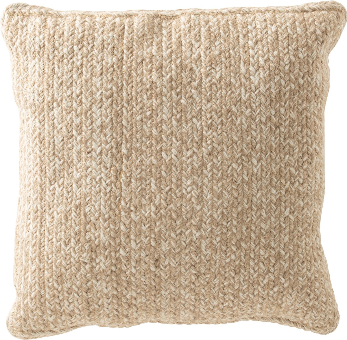 J-Line kussen Miami Outdoor - polyester - naturel/wit