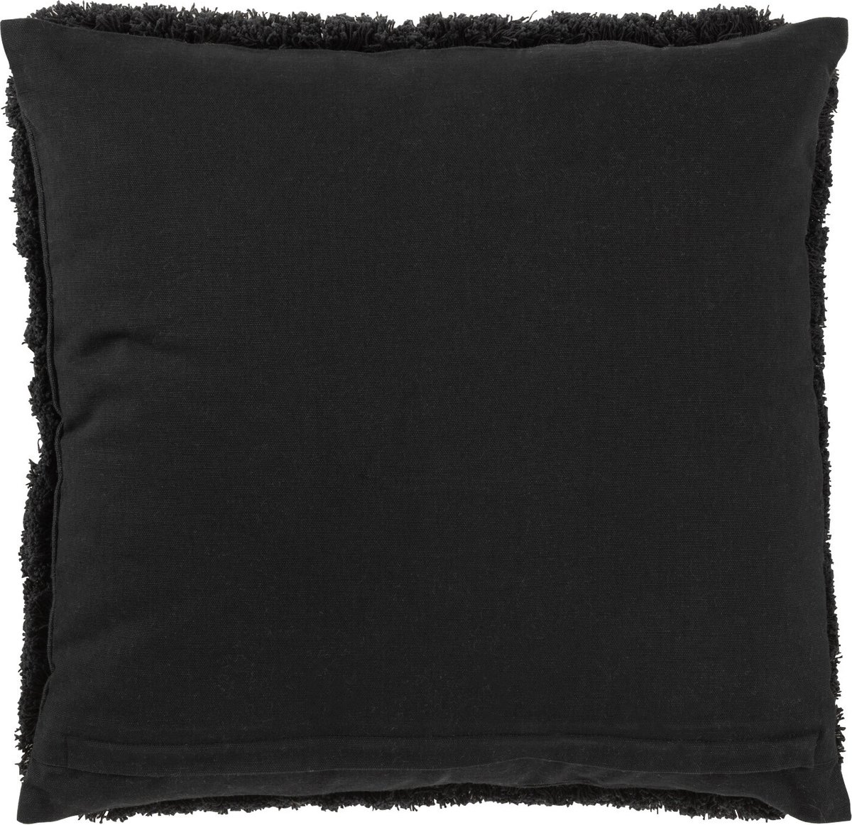 J-Line kussen Ibiza - textiel - zwart