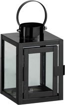 J-Line lantaarn Vierkant - metaal/glas - zwart