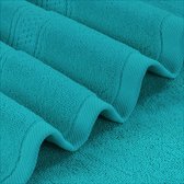 Badhanddoekenset, 4-pack - Premium 100% Ring Spun Cotton - Snel droog, zeer absorberend, zacht aanvoelende handdoeken, perfect voor dagelijks gebruik, 69 x 137 cm (Turkoois)