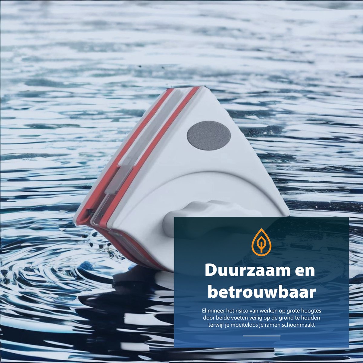Magnetische raamwasser - QQP - Magnetische raamwisser voor dubbel glas - Ruitenreiniger - Ramenwasser - ramen wassen - Magneet ramenwisser thumbnail 2