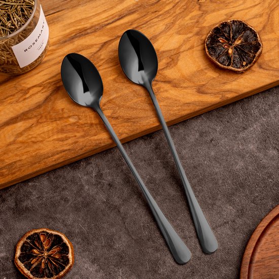 HaWare Koffielepels, 24 stuks, roestvrijstalen theelepels, dessertlepels, kleine lepel voor thuis, restaurant, hotel, hoogglans gepolijst en vaatwasmachinebestendig, 13,5 cm
