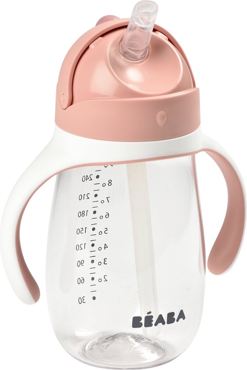Goedkoopste Béaba Drinkbeker - Rietjesbeker 300 ml - Lekvrij - Verwijderbare Handvatten - Vanaf 8 maanden - Roze