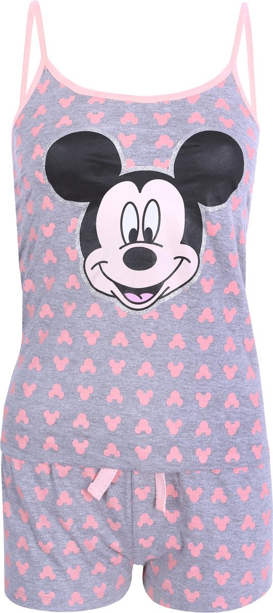 Disney Grijze neon Mickey Mouse pyjama DISNEY Grizje