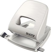 Leitz Style Metalen Kantoor Perforator - Perforeert Tot 30 Vel - Voor Mappen En Ringbanden - Ideaal Voor Thuiskantoor - Wit