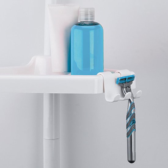 Support de douche télescopique - Support de salle de bain télescopique - Support de douche d'angle - Support de douche sans Embouts