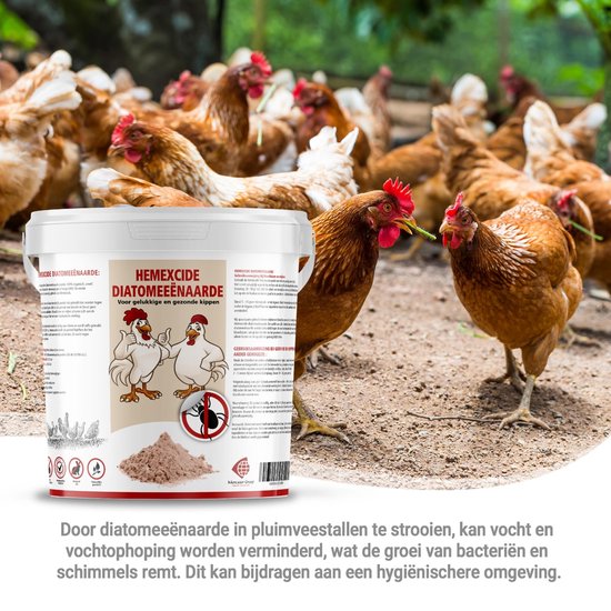 HÜHNER Land - Diatomeeënaarde voor Kippen - Puur biologisch