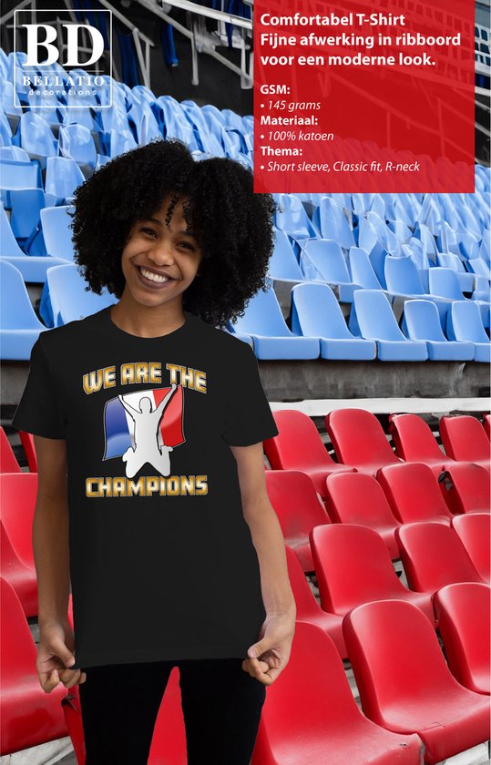 Bellatio Decorations Verkleed shirt voor dames - Frankrijk - grijs - voetbal supporter - themafeest S