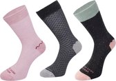 OneTrippel - Healthy Seas Socks - Dames sok - 3 Paar - Oyster/Gilbert/Ark - EUR 36-40