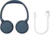TAH4209BL/00 Draadloze on-ear-koptelefoon, 32mm driver, 55 uur speeltijd, blauw
