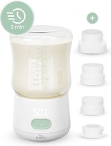 Babily - Draagbare flessenwarmer voor onderweg - Draadloze flesverwarmer - Incl. reiszak en 4 adapters - Geschikt voor de meeste babyfles merken