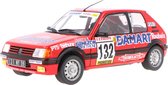 Peugeot 205 GTI 1.6 Solido Modelauto 1:18 1986 François Delecour / Anne-Chantal Pauwels S1801717