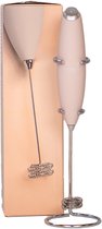 Cabau Bloom Mixer - Beige - Elektrische handmixer - Dubbele whisk - Krachtig & stijlvol design - Perfect om Cabau boosters mee te mixen - Met houder - In twee kleuren