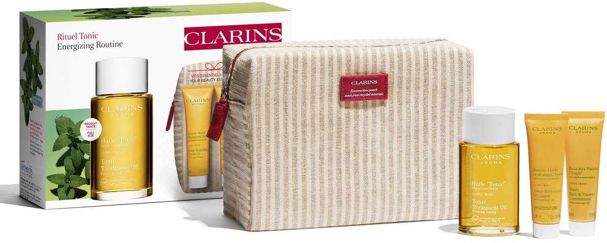 Clarins Value Pack Oil 100ml, Tonic&Shower 30ml, Oil Balm 30ml 160 ml