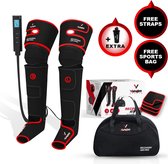 Venom Sports Air Pro Recovery – Beenmassage & Voetmassage Apparaat – Verstelbare Breedte met Klittenband - Recovery Boots – Massageapparaat voor Bloedcirculatie – 3 massage standen – Warmteband – Vermoeide benen - Rood