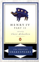 Boekomslag van Henry IV, Part II door Claire McEachern. Met een blauw silhouet van een dier met een opvallende, op de rug gemonteerde structuur.