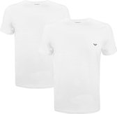 Emporio Armani 2P O-hals shirts stretch wit - XL